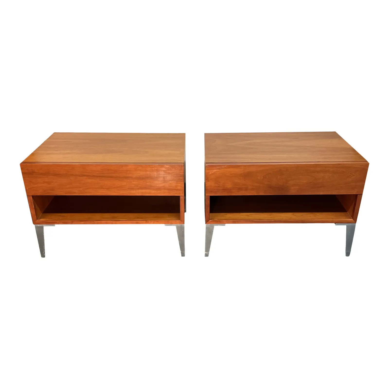 Contemporary Nightstands, a Pair