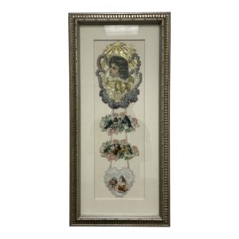 Framed "Wishes Sincere" Sailor Boy Victorian Cut Outs