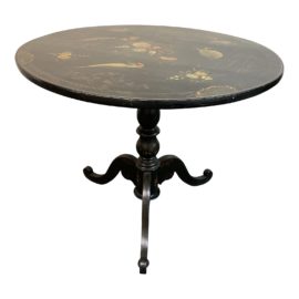 Late 19th Century Victorian Hand Painted Tilt Top Table