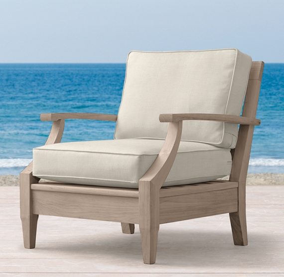 Restoration Hardware Santa Monica Collection Teak Outdoor Lounge Set