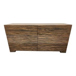 Zebrano Furniture Zebra Wood Veneer Six Drawer Dresser