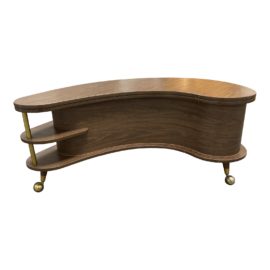 Mid 20th Century A. H . Stock Grand Server Coffee Table Bar Cabinet