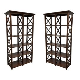 Pair of Ballard Designs Bourdonnais Bookcases. Original Price: $2,400