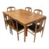 Late 20th Century L&f Mobler + Ekstrom Danish Extension Table Dining Set