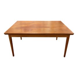 Mid 20th Century L & F Danish Teak Extension Dining Table