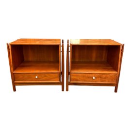 Mid 20th Century Kipp Stewart for Drexel Furniture Declaration Nightstands, a Pair