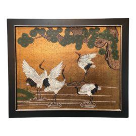 Wading Cranes Framed Reproduction Print