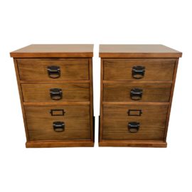 Pottery Barn Bedford File Cabinets / Side Tables, a Pair