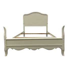 Mid 20th Century Twin Size Off White Painted Bed Frame