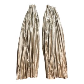 Custom Bronze Dupioni Silk 100" Length - a Pair