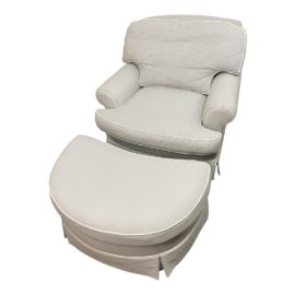 Ralph Lauren Yorkshire Chair + Ottoman. Original Price: $2,337