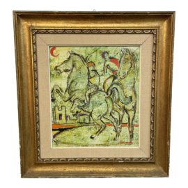 June Bellamy I Cavalieri Della Torre Original Painting