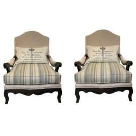 Jonathan Louis Brennan Armchairs, a Pair