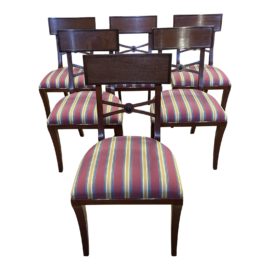 Baker Furniture Empire Style Dining Chair - Set of Six. Original Price: $4,000