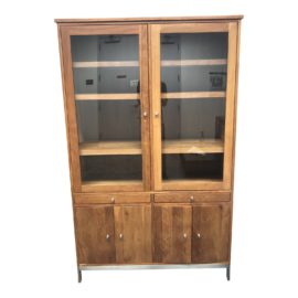 Room & Board Linear Collection Glass Cabinet. Original Price: $2,500