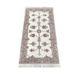 Royal Rugs Handknotted Ivory + Tan Runner