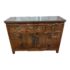 Early 20th Century Asian Elm Marble Top Sideboard. Original Price: $4,000