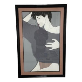 Patrick Nagel "Commemorative Print #12" Serigraph- Custom Framed