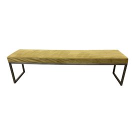 Desiron Upholstered Metal + Upholstered Bowery Bench. Original Price: $5,000