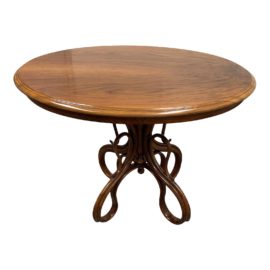 Mid 20th Century Michael Thonet Bentwood Center Table