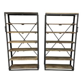 Restoration Hardware French Library Shelvings - a Pair. Original Price: $3,250