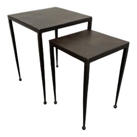 NEW Four Hands Dalston Nesting End Tables Antique Rust, a Set. Original Price: $350