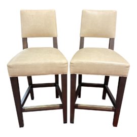 Lee Industries Counter Stools + Performance Faux Leather - a Pair
