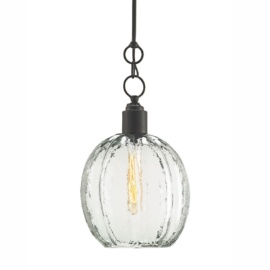 Arteriors Blown Glass Aquaterra Pendant. Original Price: $750