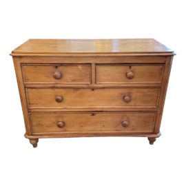 Early 20th Century Pine Four Drawer Chest