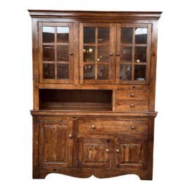 American of Martinsville Pine Display Hutch