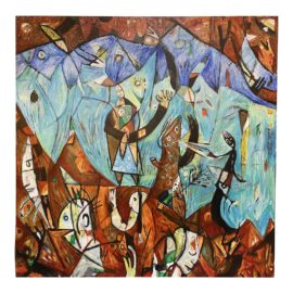 Ben Johnston Original Acrylic on Panel