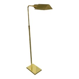 Late 20th Century Koch & Lowry Brass Pharmacy Floor Lamp