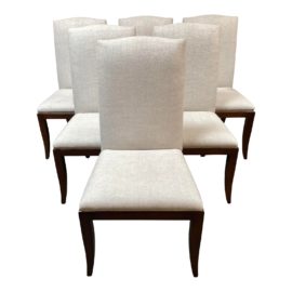 Hickory Chair for Mitchell Gold Chelsea Dining Chairs, a Set of Six. Original Price: $9,000