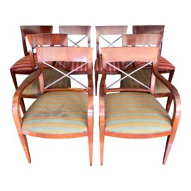 Baker Furniture Archetype by Michael Vanderbyl Dining Chairs, a Set of 8