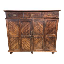 Antique Indian Campaign Style Sideboard. Original Price: $2,000