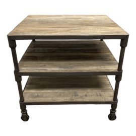 Restoration Hardware Dutch Industrial 28 Inches Side Table. Original Price: $1,040