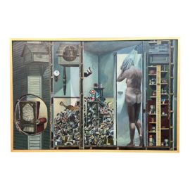 Philip Ayers "The Shower" Original Oil Painting. Original Price: $4,000