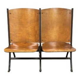 Mid 20th Century San Francisco Mariners Union Theater Two-Seater Bench