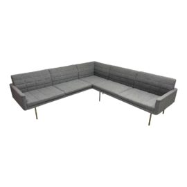 Geiger Furniture BassamFellows Tuxedo Quilted Two Piece Sectional. Original Price: $15,000