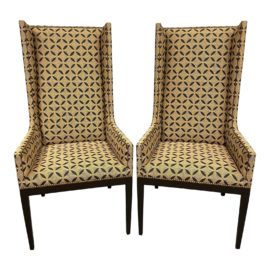 Artistic Frame Marcel Chairs + Henry Calvin Fabric - a Pair. Original Price: $3,700