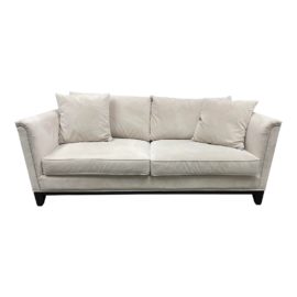 Z Gallerie Pauline Cream Velvet Sofa. Original Price: $1,299