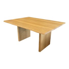 Custom White Oak Live Edge Solid Wood Table. Original Price: $4,500