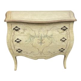 Decorative Crafts Hand Painted Three Drawer Chest of Drawers