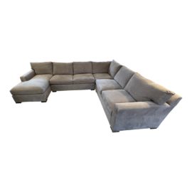 Crate & Barrel Four Piece Axis Sectional + Chaise. Original Price: $5,596