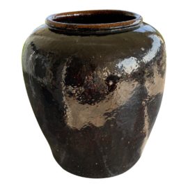 Large Ceramic Eggplant Pottery