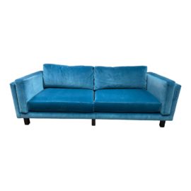 Room & Board Vance Peacock Velvet Arm Sofa. Original Price: $3,100