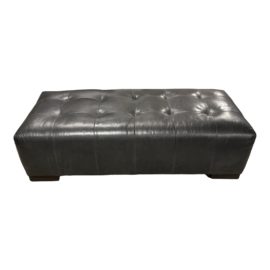 Cisco Home Blind Tufted Pueblo Charcoal Gray Arden Ottoman Bench