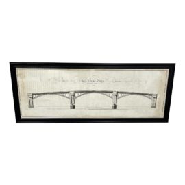Timothy Oulton Architectural Iron Bridge Natural Large Art. Original Price: $2,795