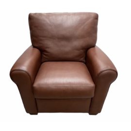 American Leather Savoy Teak Leather Recliner