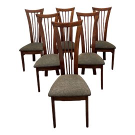 Delvis International Post Modern Italian Dining Chairs - Set of Six. Original Price: $3,750